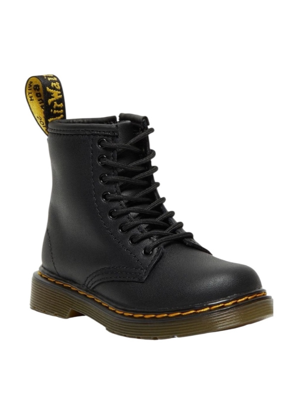 DR. MARTENS Black Leather Boots Style 1460J Youth Size 3